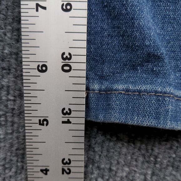 JMS Just My Size Women's Stretch Bootleg Jeans Blue Actual 38x31 5-Pocket - Picture 12 of 13